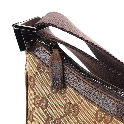 Gucci Monogram Medium Half Moon Hobo Dark Brown 13 of 13