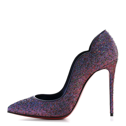 Christian Louboutin Starlight Lurex Hot Chick 100 Pumps 38 Multicolor By Night 1 of 9
