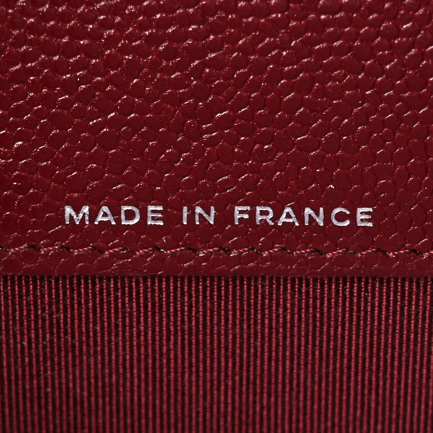 Chanel Caviar Quilted Flap Card Holder Wallet Burgundy 7 of 11
