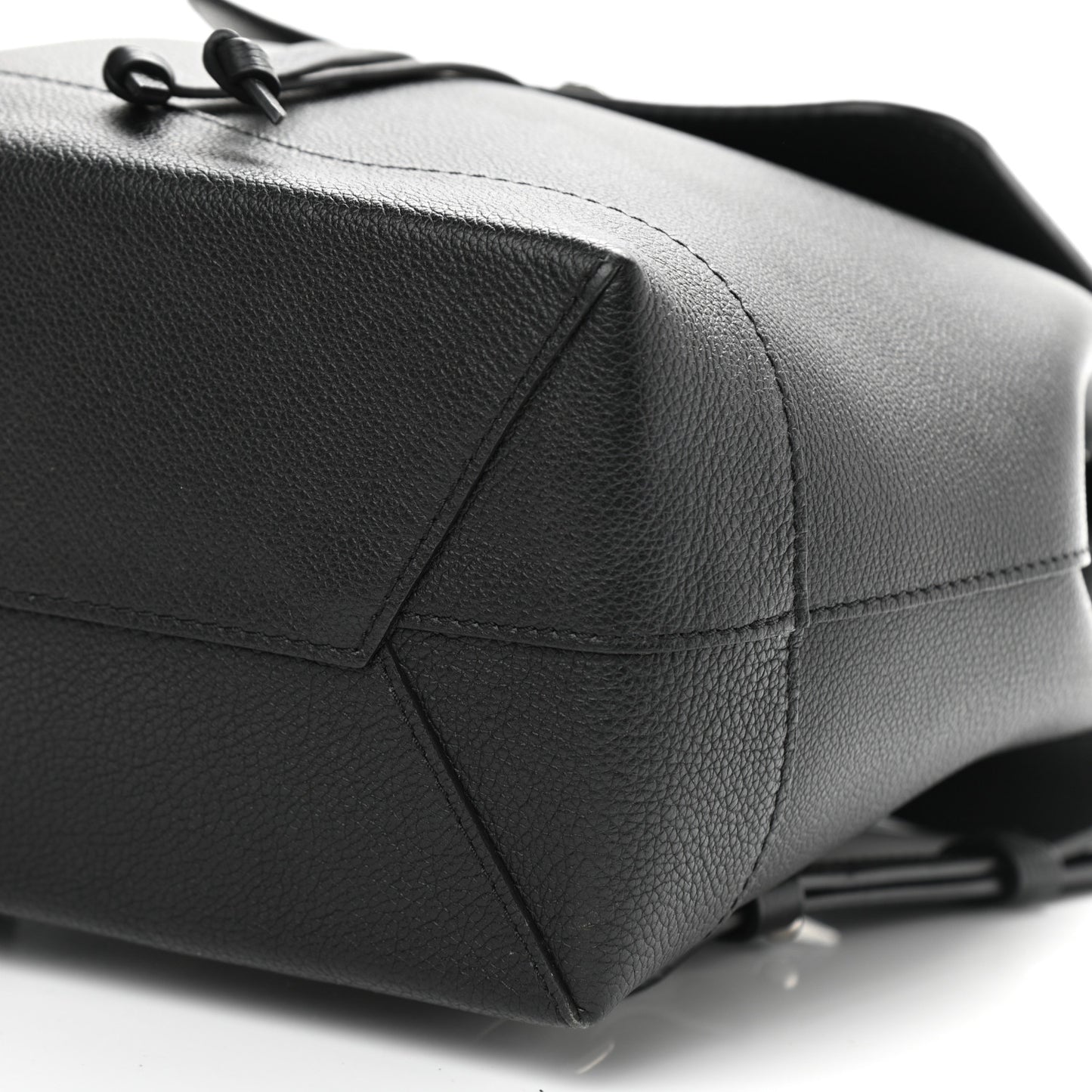 Calfskin Lockme Backpack Black