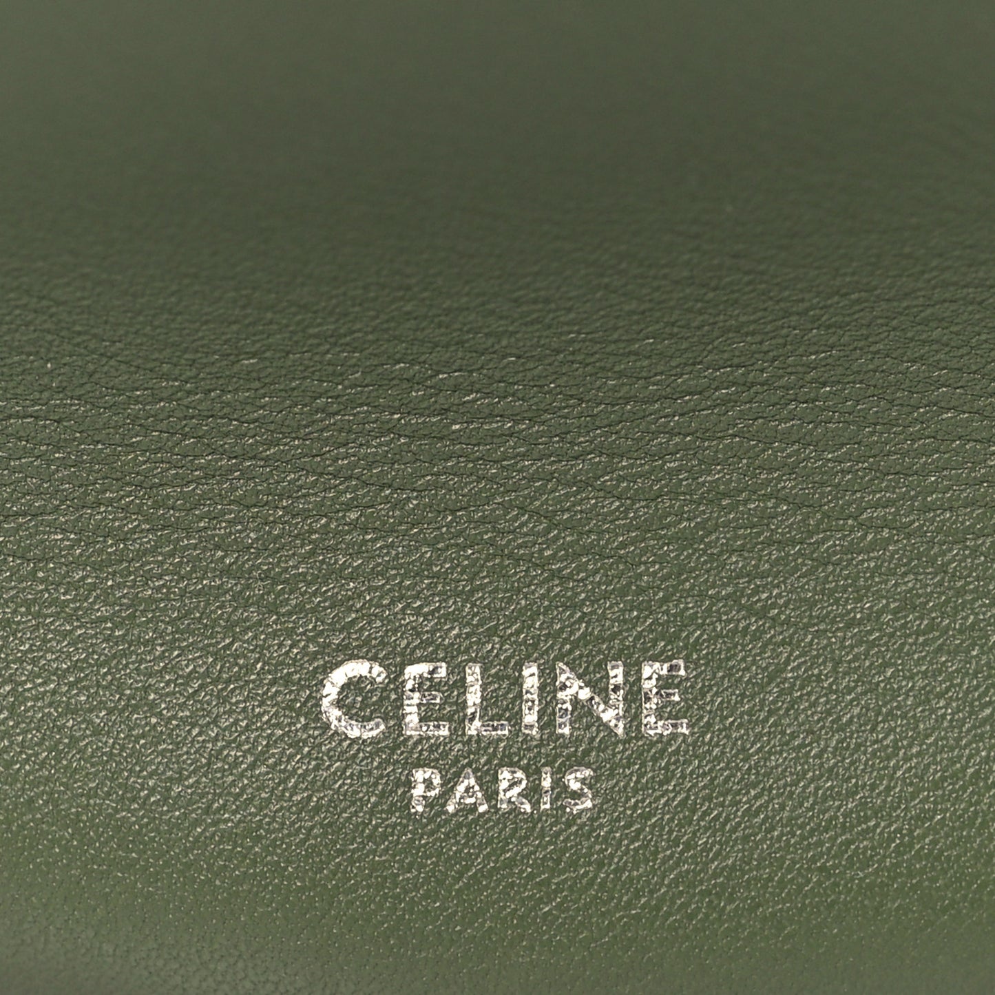 Smooth Calfskin Nano Big Bag Bucket Army Green