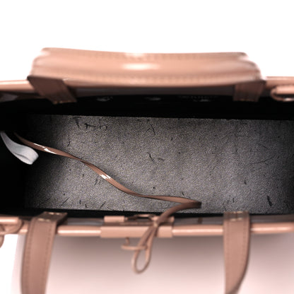 Off-White Patent Mini Box Bag Nude Beige 5 of 16