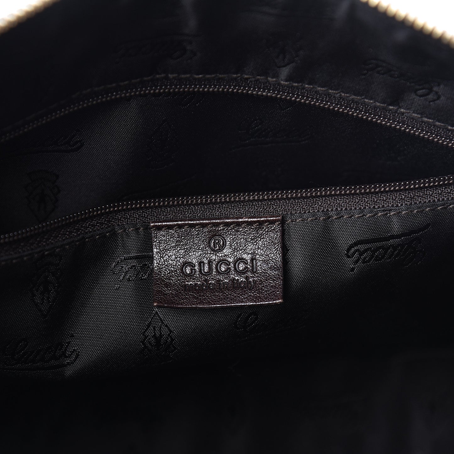 Crystal Monogram Duchessa Boston Bag Brown