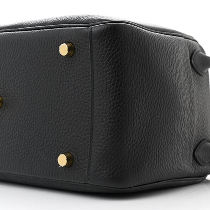Hermes Taurillon Clemence Lindy 26 Black 10 of 10