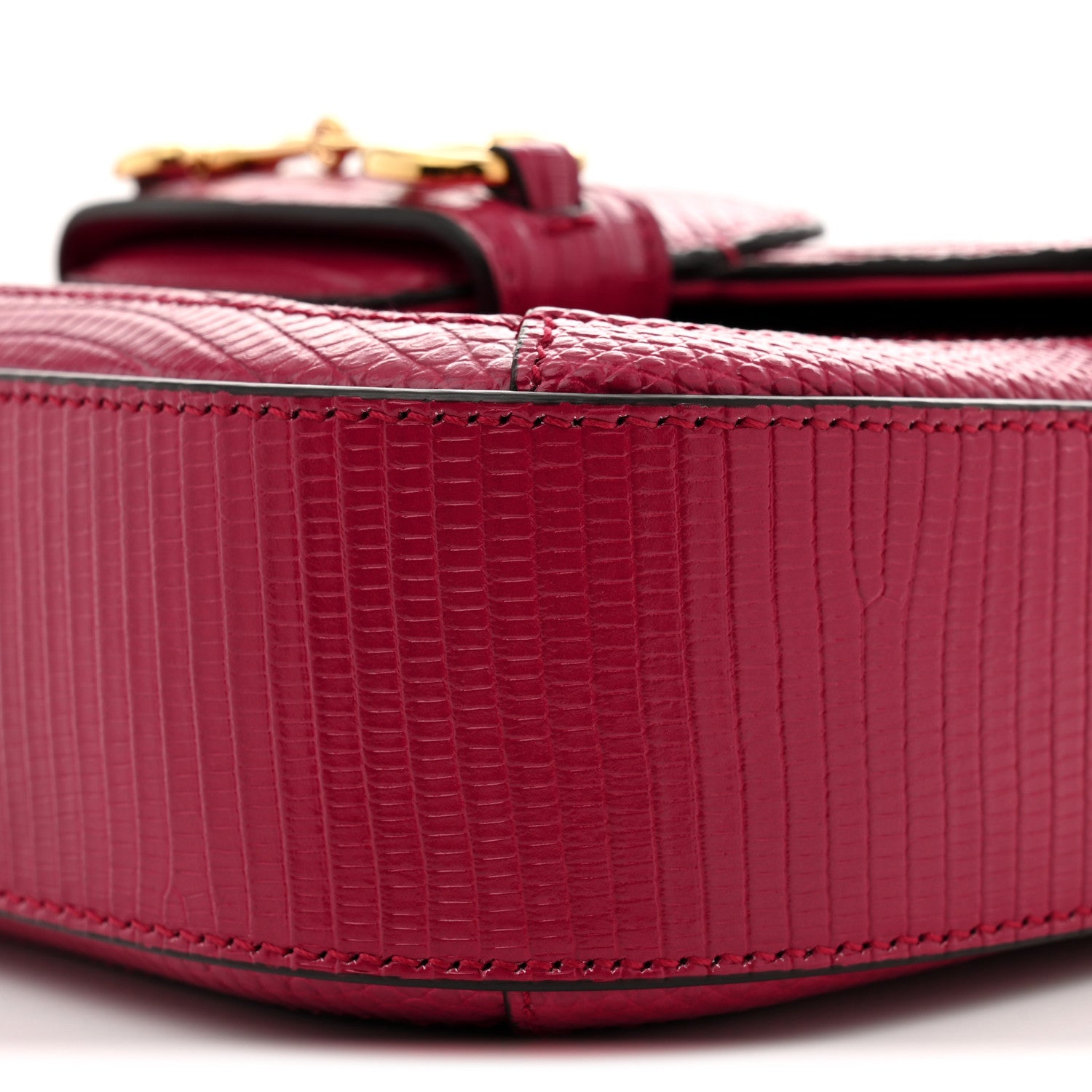 Gucci Canvas Calfskin Crystal GG Monogram Snakeskin Mini Horsebit