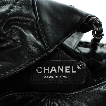 Chanel Aged Calfskin Quilted Coco Supple Hobo Black 6 of 6