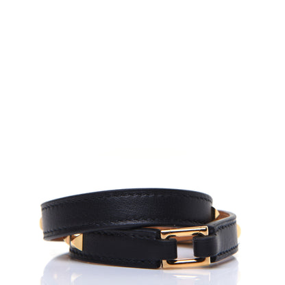 Hermes Swift Rivale Double Tour Bracelet T2 Black 3 of 8