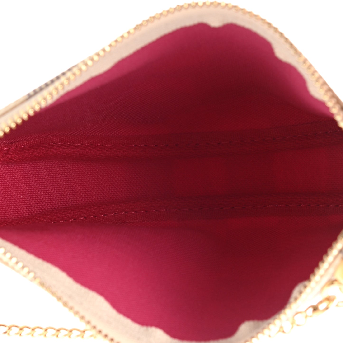 Damier Azur 2021 Christmas Animation Hollywood Mini Pochette Accessories Fuchsia
