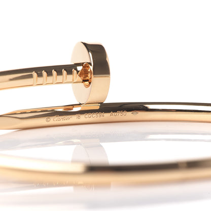 Cartier 18K Yellow Gold Juste Un Clou Bracelet 18 4 of 6