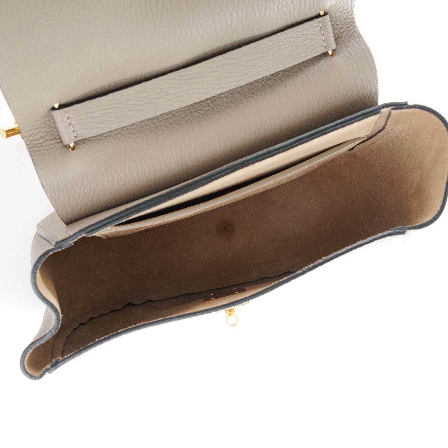 Chloe Grained Lambskin Drew Shoulder Bag Motty Grey 5 of 8
