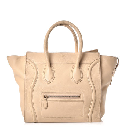 Celine Pebbled Calfskin Mini Luggage Cream 1 of 12