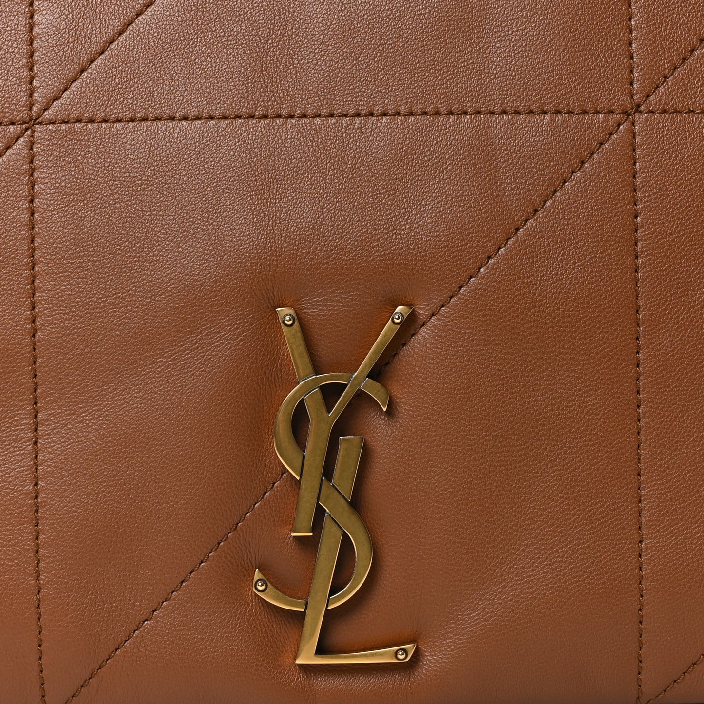 Lambskin Matelasse Monogram Large Jamie 4.3 Light Fox