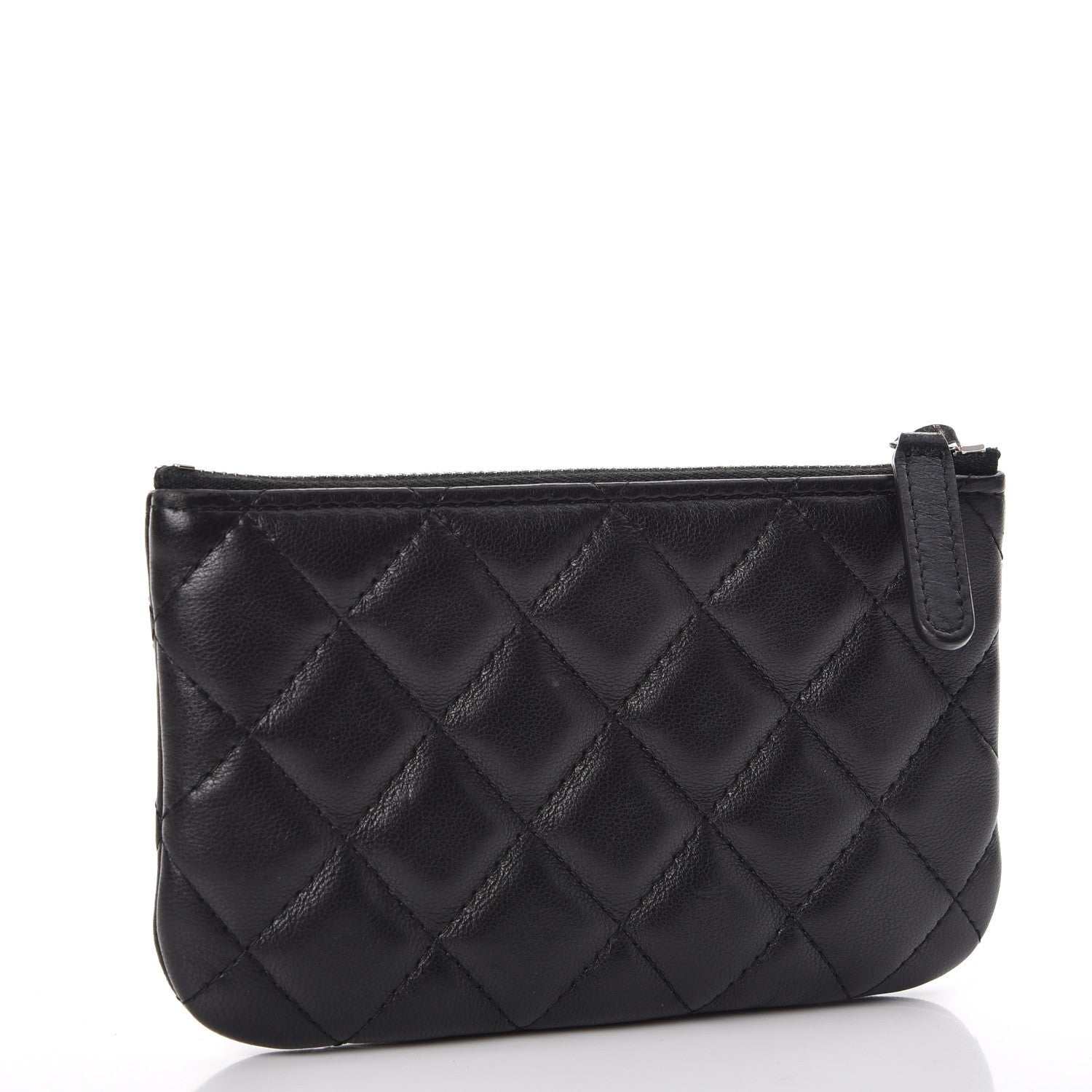 Chanel Lambskin Quilted Small Cosmetic Case Black 3 of 8