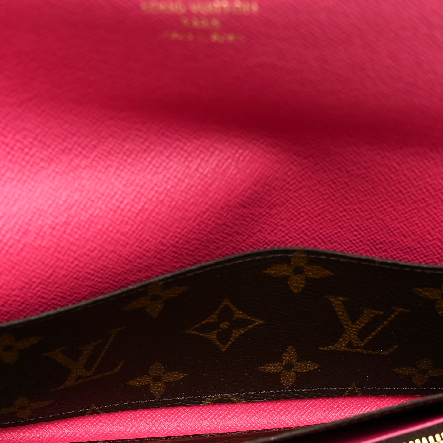 Monogram Bloom Flower Emilie Wallet Fuchsia