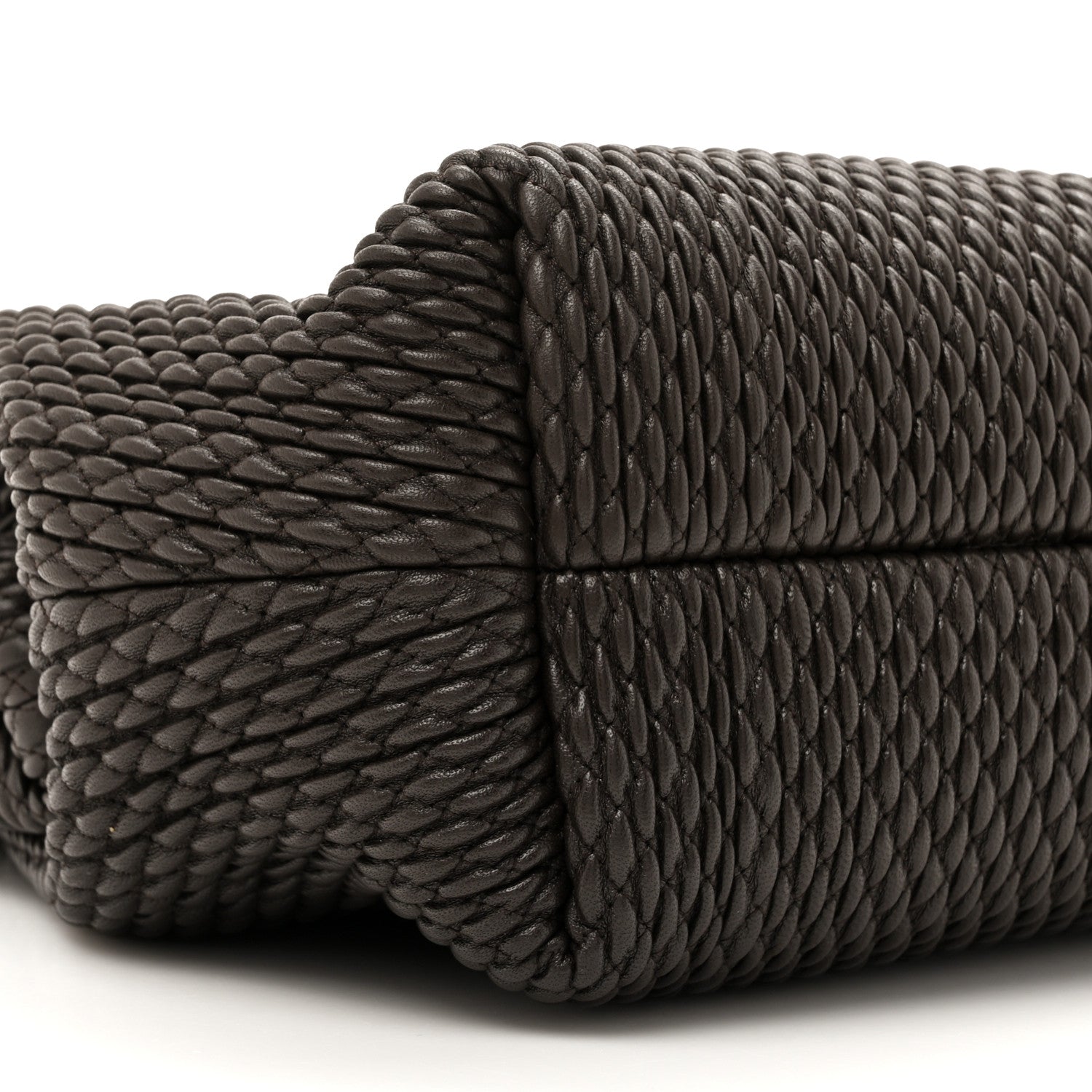 Bottega Veneta Lambskin Knit Medium The Point Triangle Bag Fondant 9 of 11