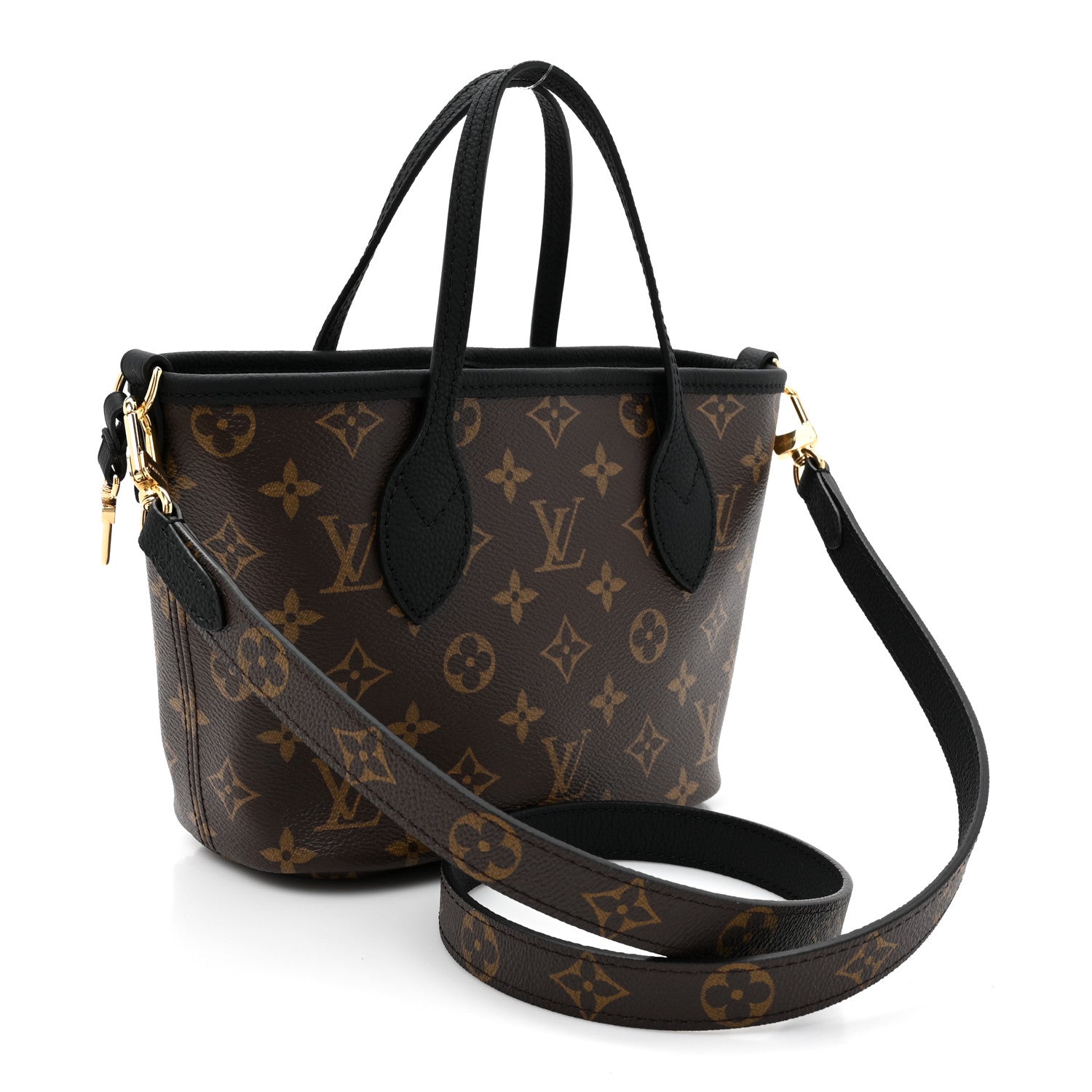 Louis Vuitton Monogram Neverfull Inside Out Bandouliere BB Black 5 of 16