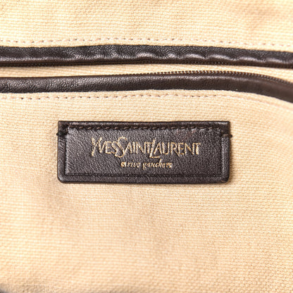 Saint Laurent Metallic Calfskin Large Calypso Tote Grey 8 of 14