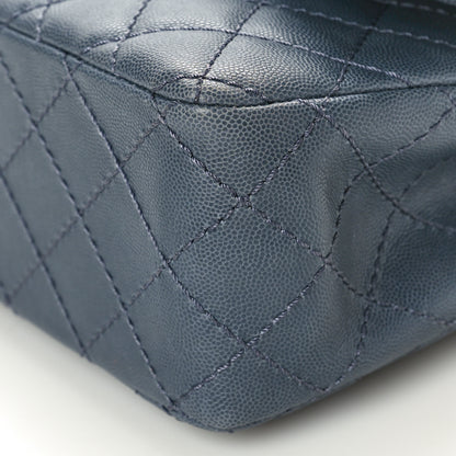 Chanel Caviar Quilted Jumbo Double Flap Grey 10 of 11