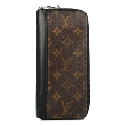 Louis Vuitton Monogram Macassar Vertical Zippy Wallet 1 of 6