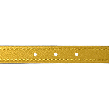 Hermes Swift Epsom 13mm Heritage Belt 75 30 Bleu Glacier Jaune De Naples 3 of 6