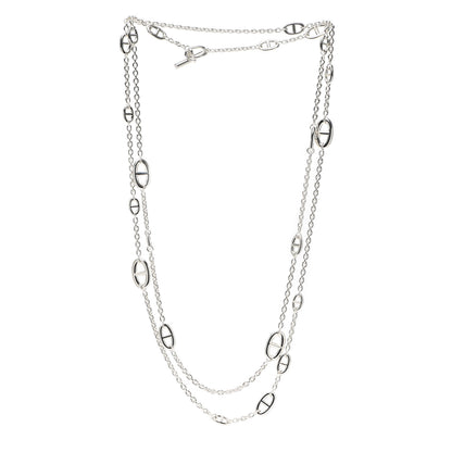 Hermes Sterling Silver Farandole Necklace 160 3 of 5