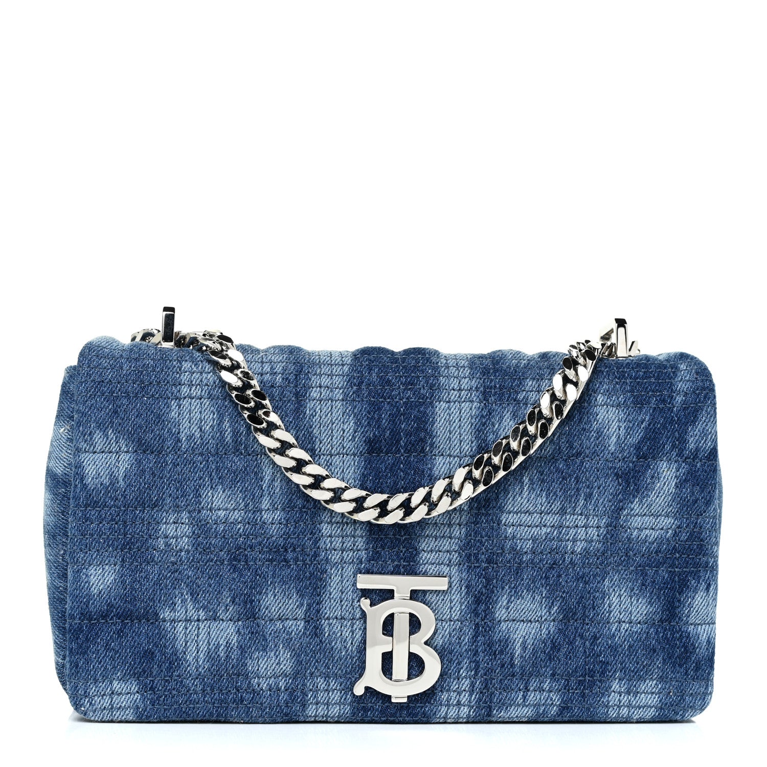 Burberry Denim Quilted Small Lola Bag Blue 1 of 9