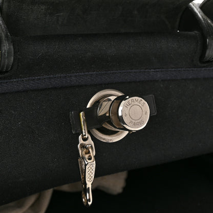 Hermes Toile Vache Calfskin Herbag 39 MM Black 8 of 16