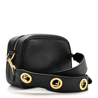 Fendi Vitello Century F is Fendi Bi-Color FF 1974 Embossed Camera Case Maya Black 3 of 10