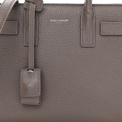 Saint Laurent Grained Calfskin Nano Sac De Jour Fog 8 of 21