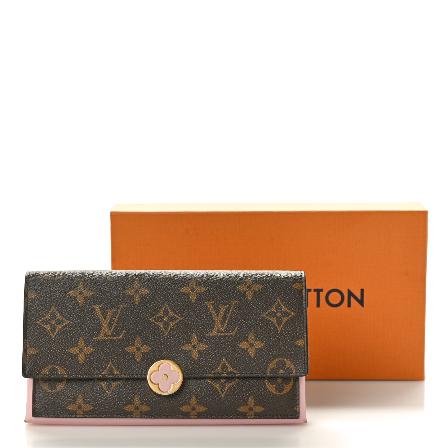 Monogram Flore Wallet Rose Ballerine