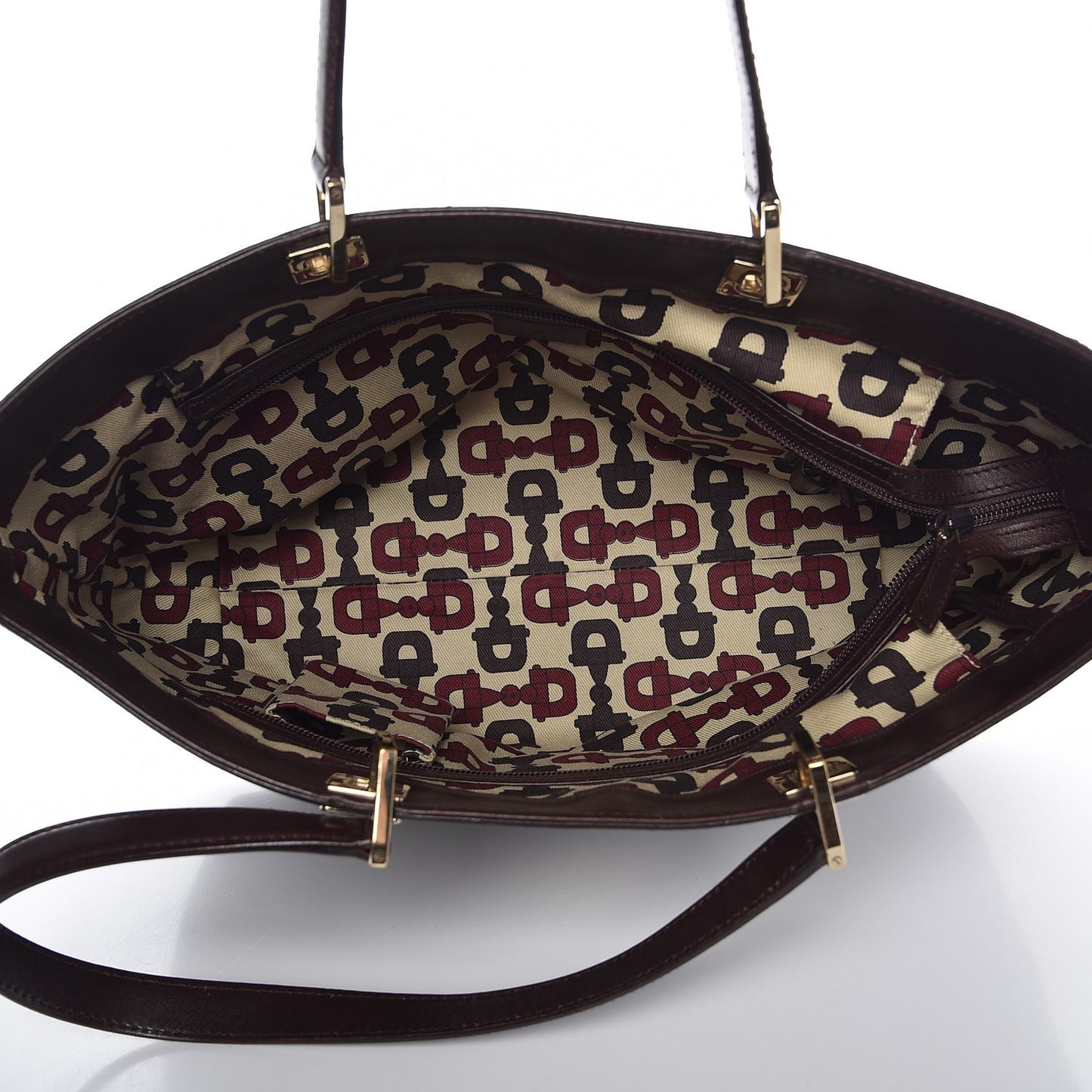 Guccissima Large Punch Tote Chocolate Brown