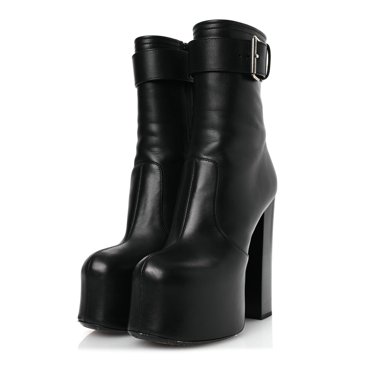 Calfskin Mina 95 Boots 38 Black