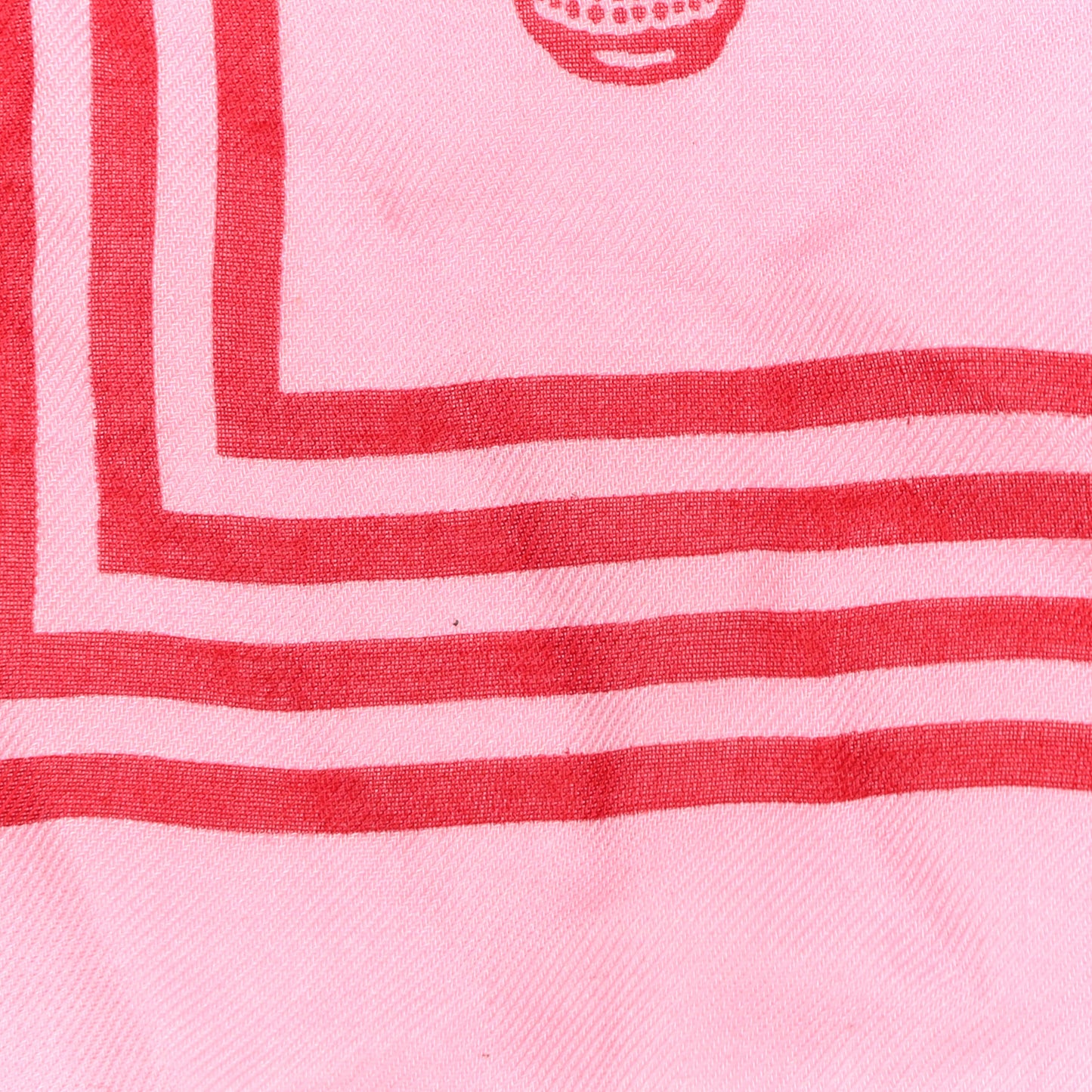 Silk Skull Scarf Pink Red