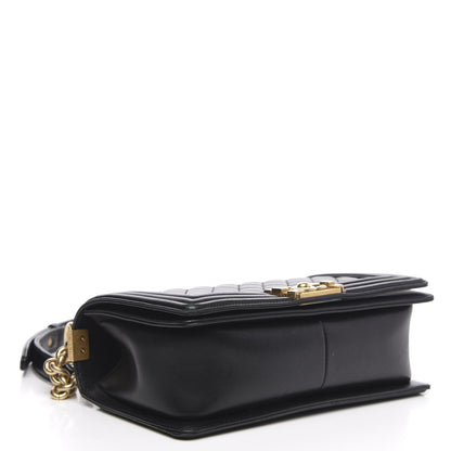 Chanel Lambskin Quilted Medium Boy Flap Black 4 of 15