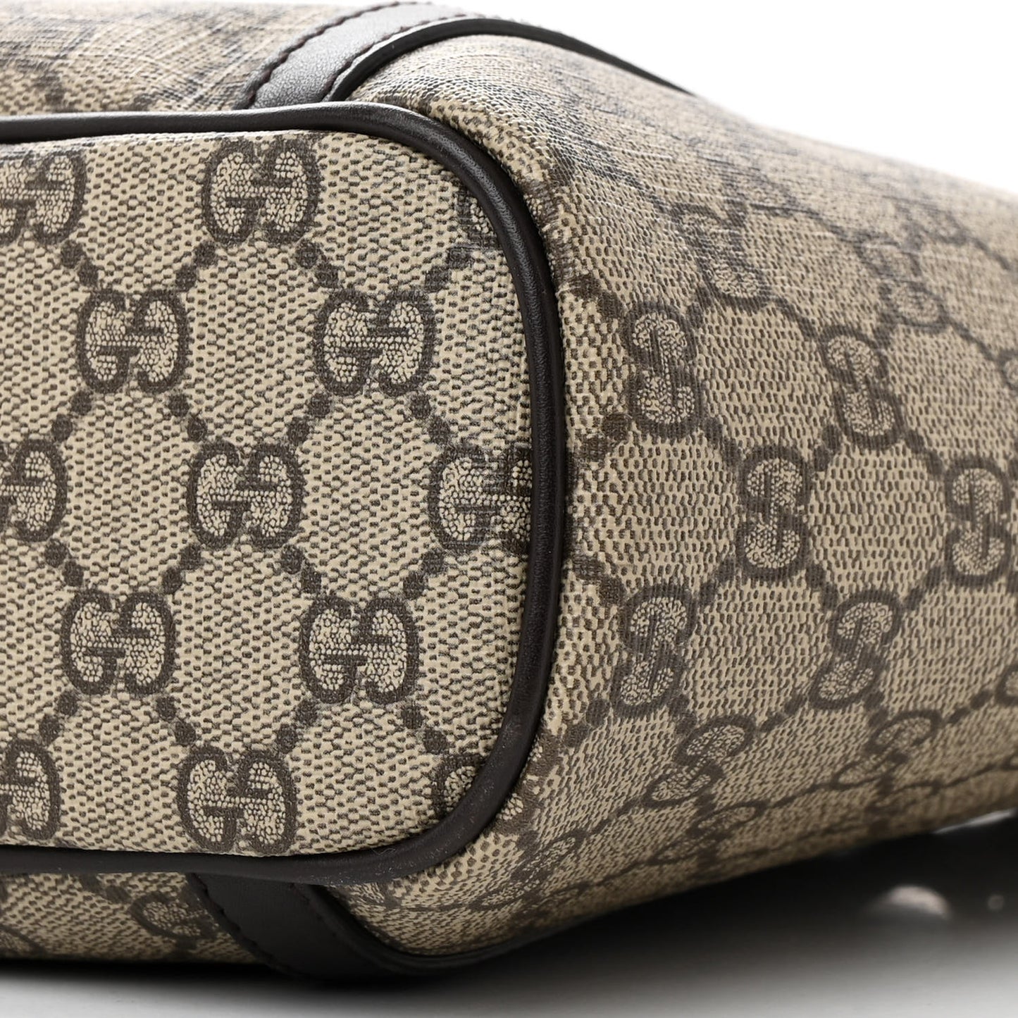 GG Supreme Monogram Medium Joy Tote Dark Brown