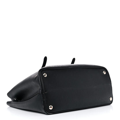 Prada Saffiano Cuir Medium Double Handle Tote Black 4 of 25