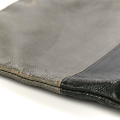 Celine Smooth Lambskin Bi-Color Solo Clutch Pouch Army Green 11 of 32