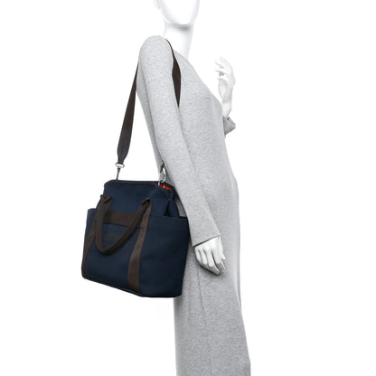 Hermes Toile Sac De Pansage Groom Bleu Navy Feu 2 of 13