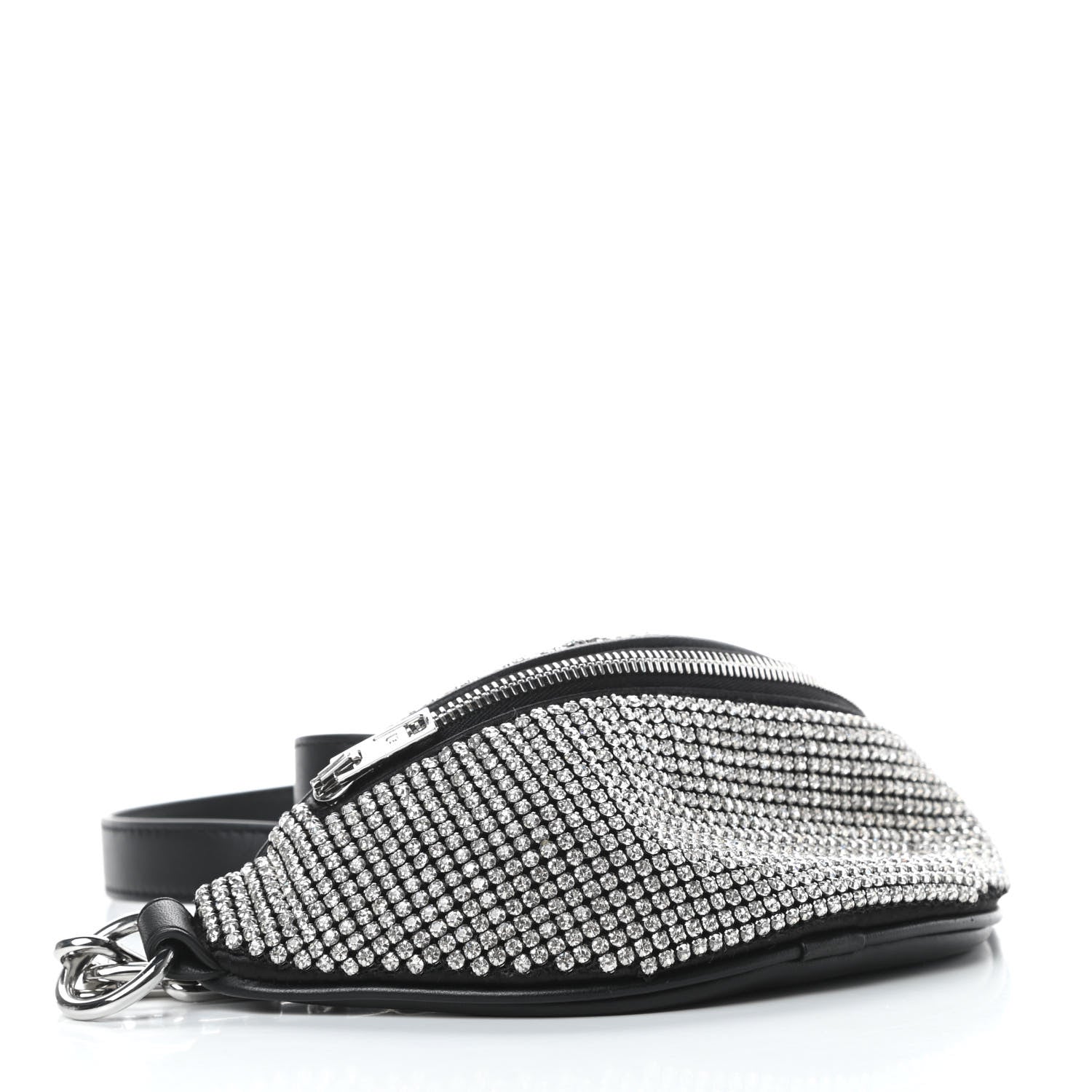 Alexander Wang Rhinestone Mesh Mini Attica Belt Bag Black 4 of 9