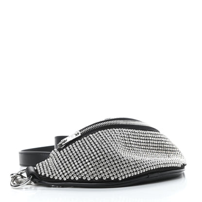 Alexander Wang Rhinestone Mesh Mini Attica Belt Bag Black 4 of 9
