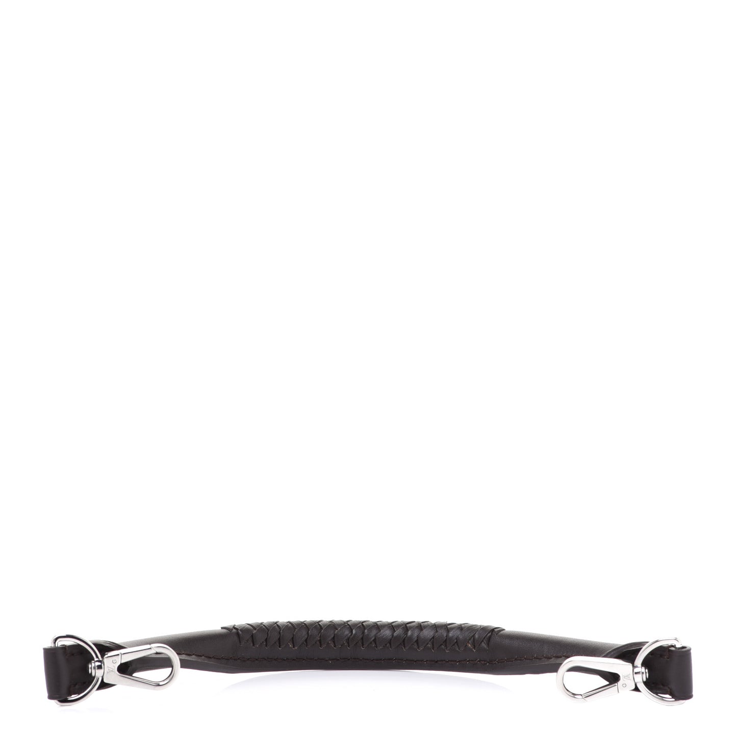 Calfskin Braided Mini Strap Black