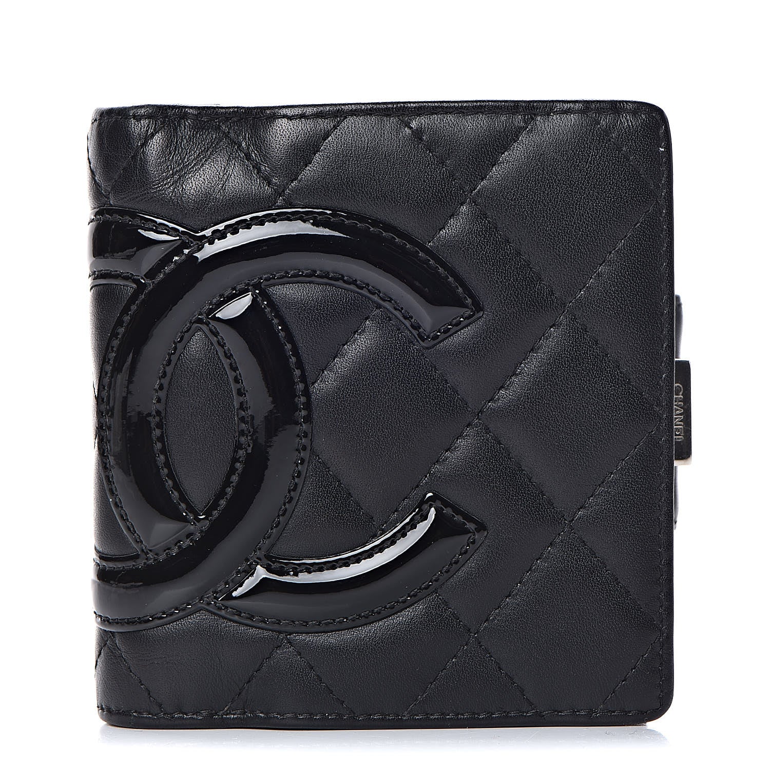 Chanel Calfskin Quilted Cambon Bi-Fold Wallet Black 2 of 18