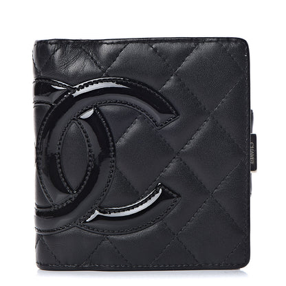 Chanel Calfskin Quilted Cambon Bi-Fold Wallet Black 2 of 18