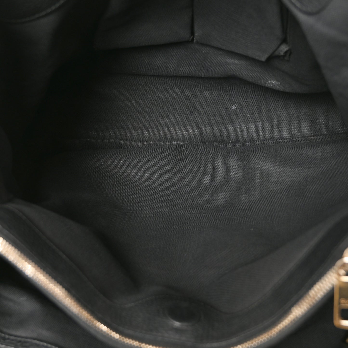 Pebbled Calfskin Large Bamboo Shopper Tote Black Black