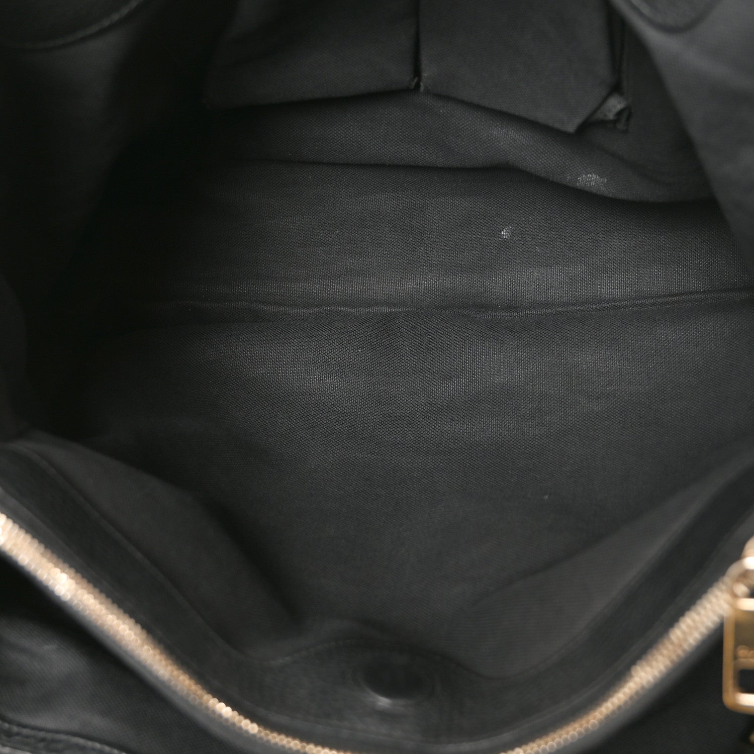 Gucci Pebbled Calfskin Large Bamboo Shopper Tote Black Black 5 of 10
