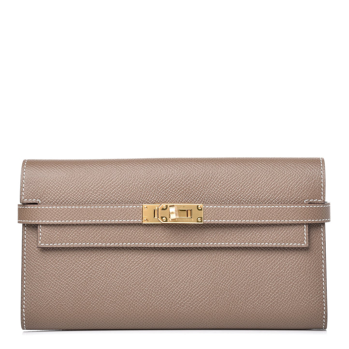 Epsom Kelly Longue Wallet Etoupe