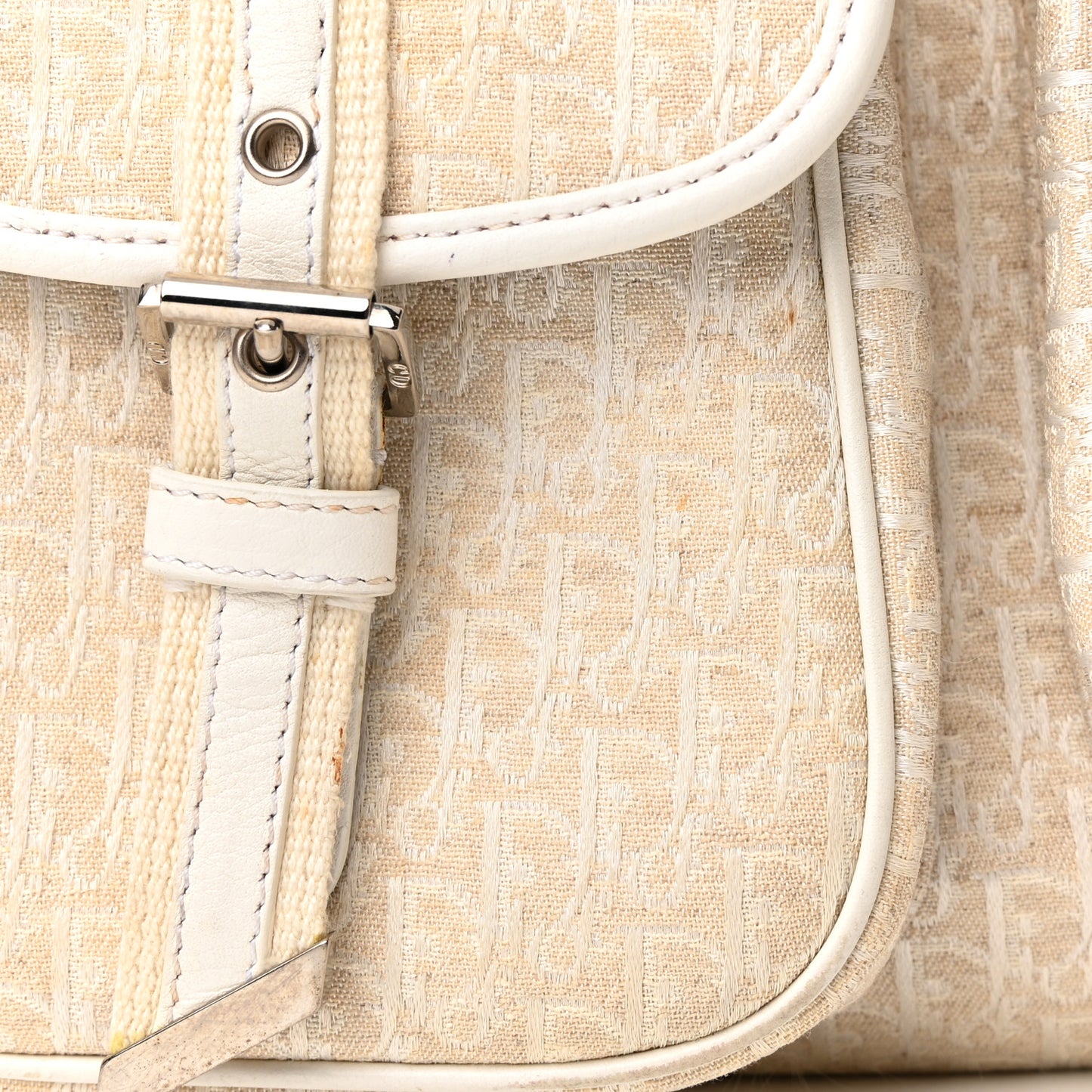 Monogram Pocket Satchel Beige