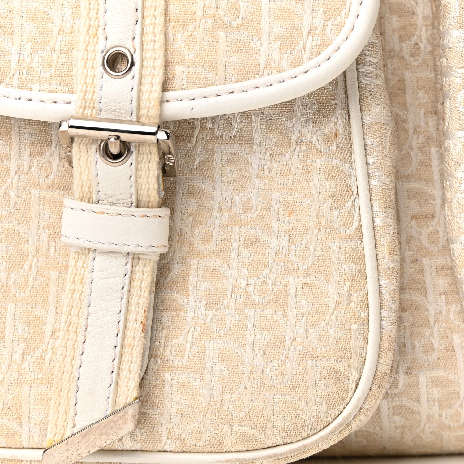 Christian Dior Monogram Pocket Satchel Beige 17 of 18