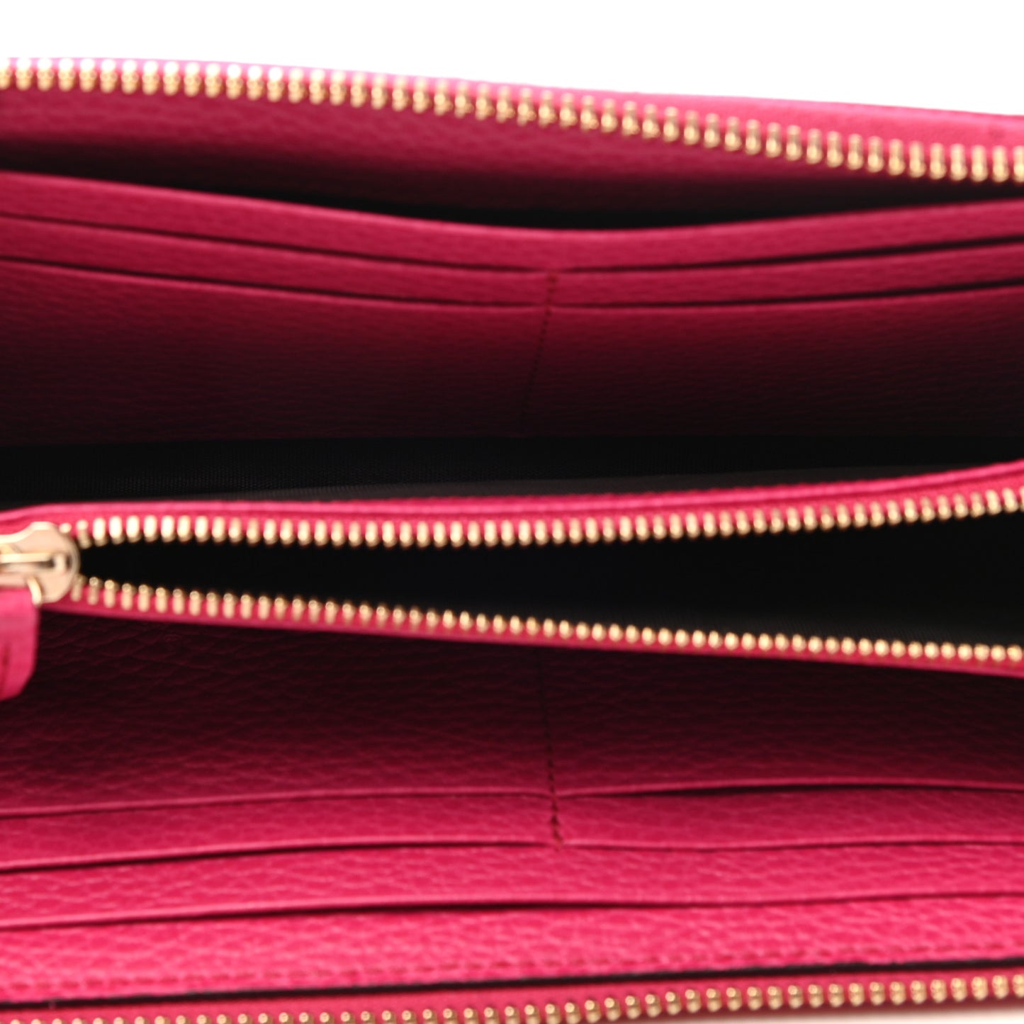 Dollar Calfskin Swing Zip Wallet Blossom