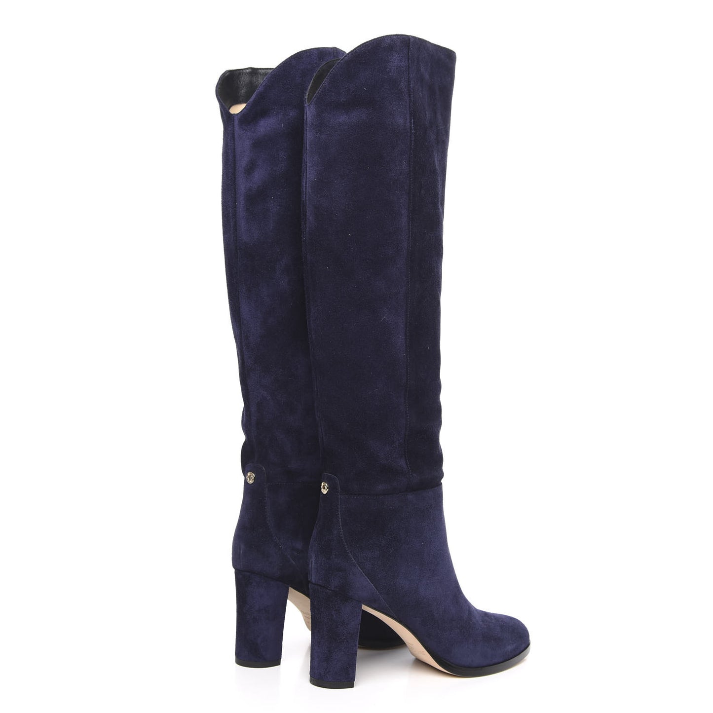 Suede Madalie 80 Knee High Boots 37.5 Navy